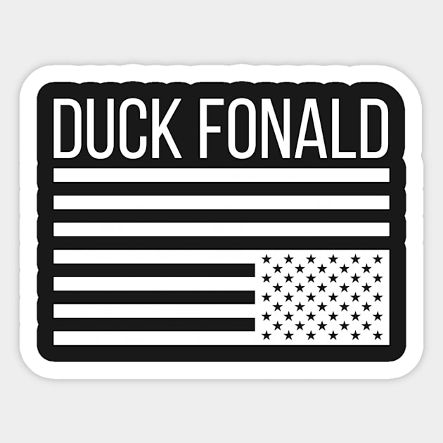 Duck Fonald Sticker by hoopoe